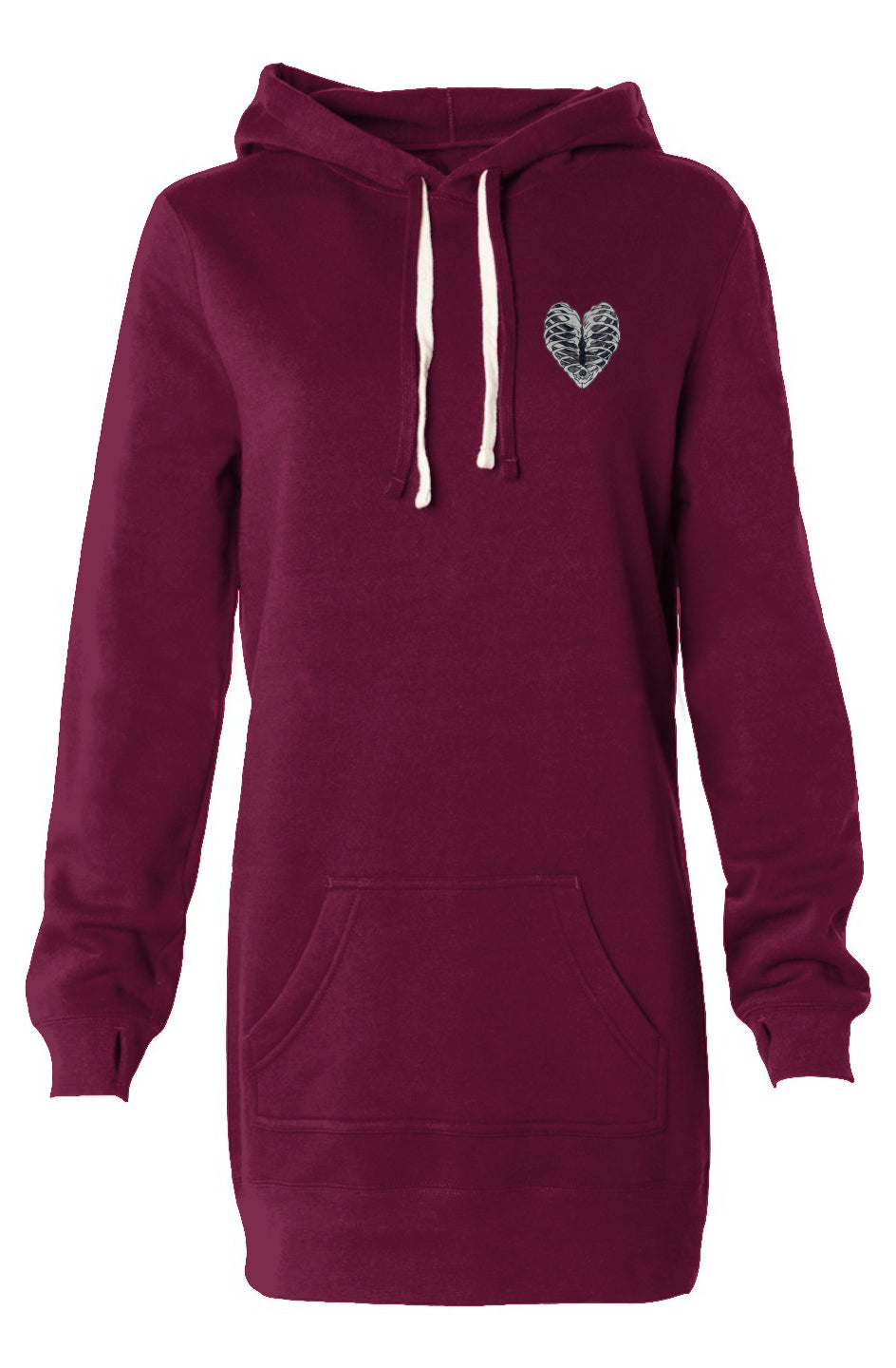 Heartcage Hooded Sweatshirt Dress